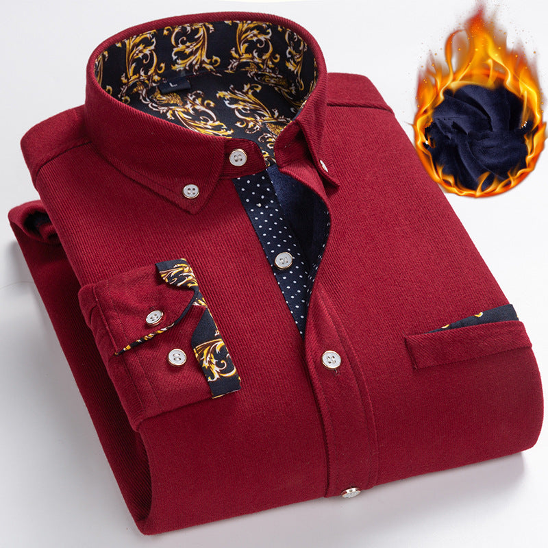 ✨ Herren Samtgewebe Hemd - Elegante Struktur mit Atmungsaktivem Tragekomfort für Business & Freizeit 🌟💼