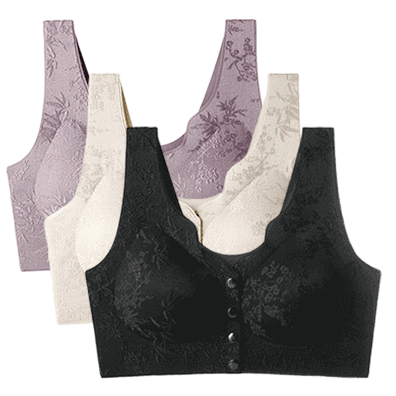 👙 50% RABATT JETZT! ✨ Bequemer BH ohne Bügel mit Vorderverschluss - Weiche Stütze & Nahtloses Design für einen Unsichtbaren Tragekomfort 🌸💫