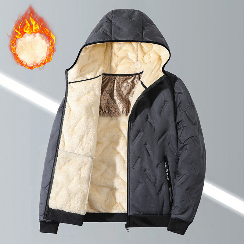 🔥Black-Friday-Mega-Angebot – 50 % Rabatt!🔥Herren Winter warmer Reißverschluss-Kapuzenmantel