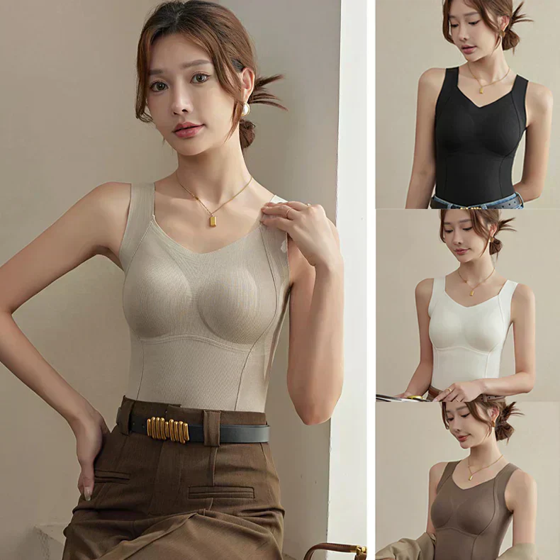 🌟Dickes warmes Tank-Top mit Bügel-BH