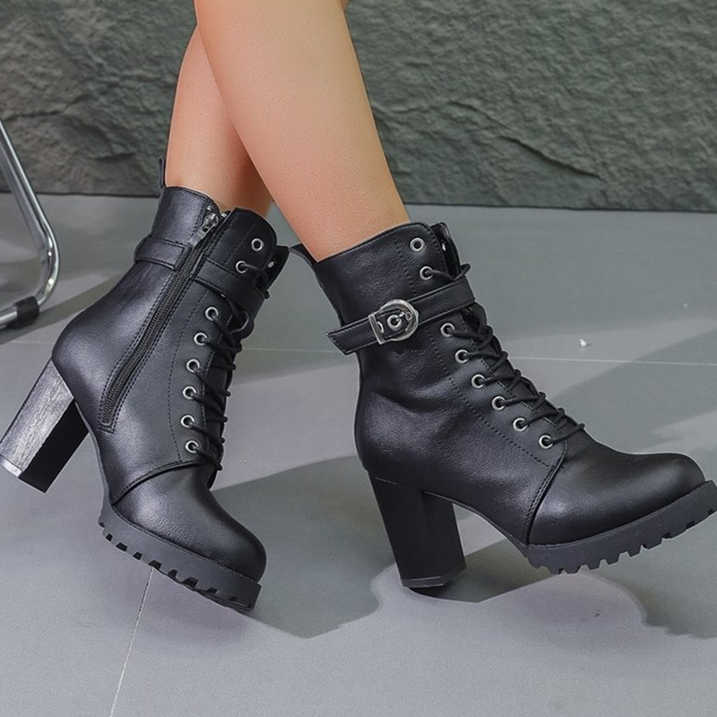 Elegante High-Heel-Stiefeletten für Damen