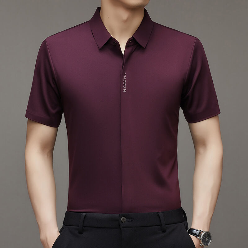 🔥50% OFF🔥Ice Silk Schnell trocknendes Business-Hemd für Herren
