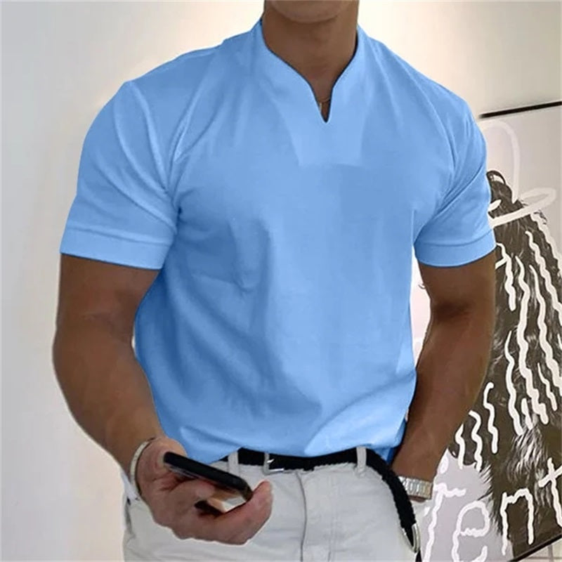 🏋️ Sportliches Herren V-Shirt aus Baumwolle – Ideal für Training & Freizeit
