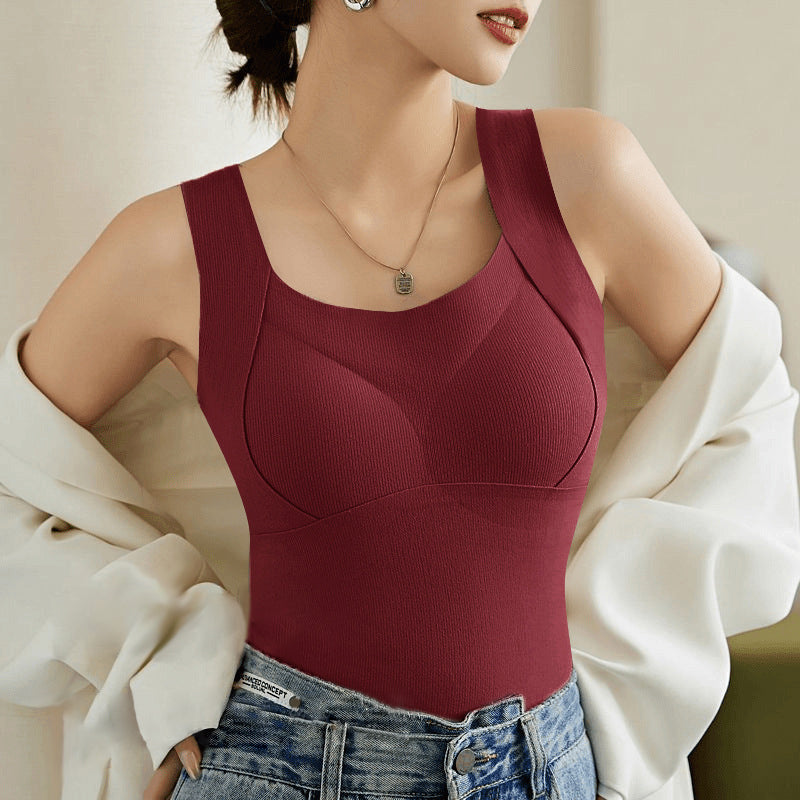 🎅Weihnachtsverkauf 50% Rabatt🌸Damen-Wärmeweste mit integriertem BH