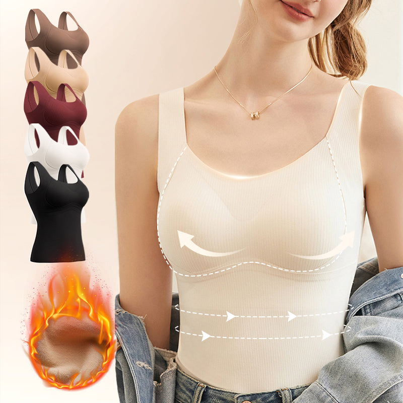 🎅Weihnachtsverkauf 50% Rabatt🌸Damen-Wärmeweste mit integriertem BH