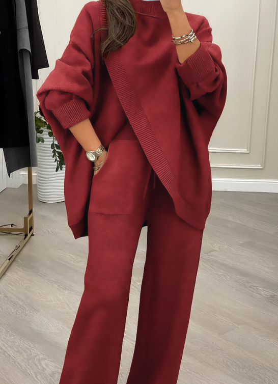 ⌛ Nur noch 3 Tage – 50 % auf alles! ⏰Damen Oversize-Pullover & Hose Set