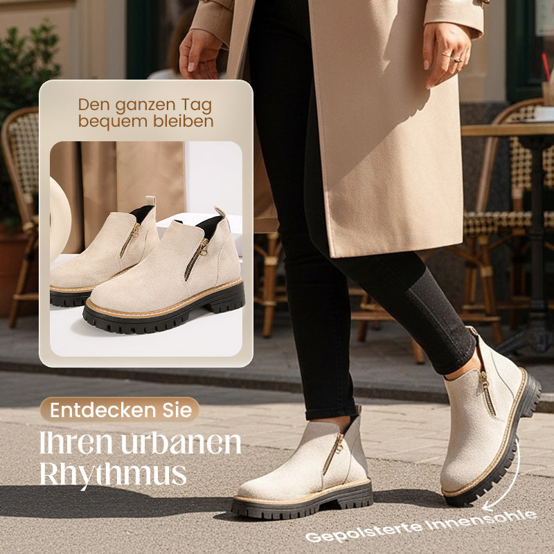 ⌛ Nur noch 3 Tage – 50 % auf alles! ⏰🥾Damenschuhe mit runder Spitze und Reißverschluss, für alle Fußformen geeignet