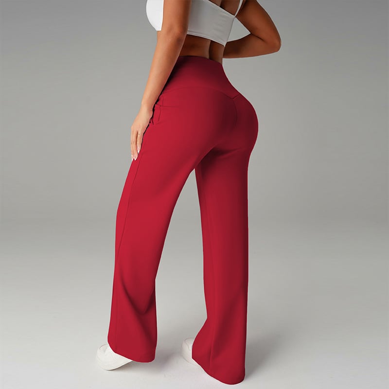 ⌛ Nur noch 3 Tage – 50 % auf alles! ⏰ 50.000+ VERKAUFT!💕 Damen-Unifarbene Weite Straight-Leg-Hose