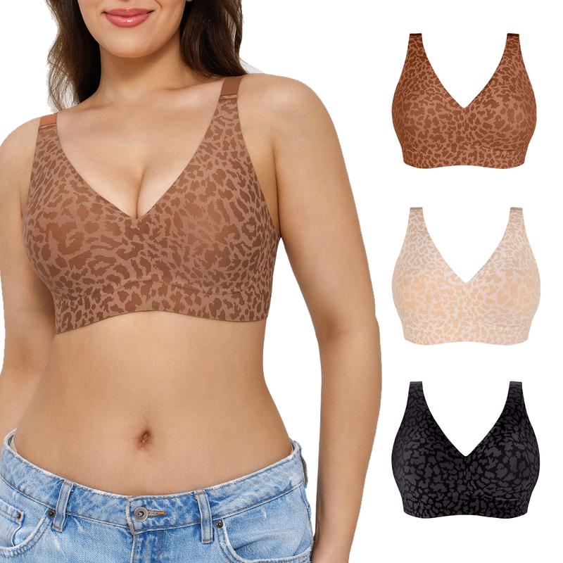 💗LAST-DAY-AKTION – 50 % RABATT💗Stilvoller, atmungsaktiver Alltags-BH mit Leopardenmuster