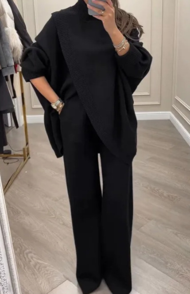 ⌛ Nur noch 3 Tage – 50 % auf alles! ⏰Damen Oversize-Pullover & Hose Set