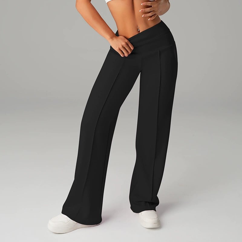 ⌛ Nur noch 3 Tage – 50 % auf alles! ⏰ 50.000+ VERKAUFT!💕 Damen-Unifarbene Weite Straight-Leg-Hose