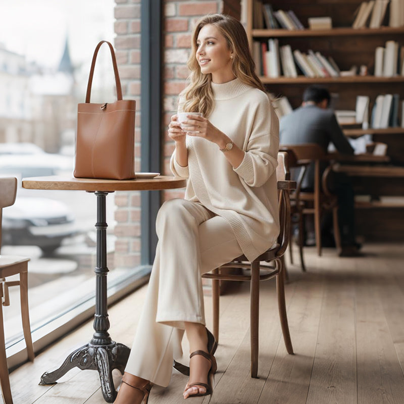 ⌛ Nur noch 3 Tage – 50 % auf alles! ⏰Damen Oversize-Pullover & Hose Set
