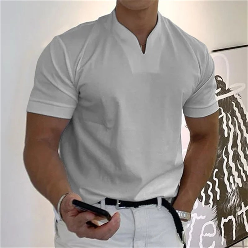 🏋️ Sportliches Herren V-Shirt aus Baumwolle – Ideal für Training & Freizeit