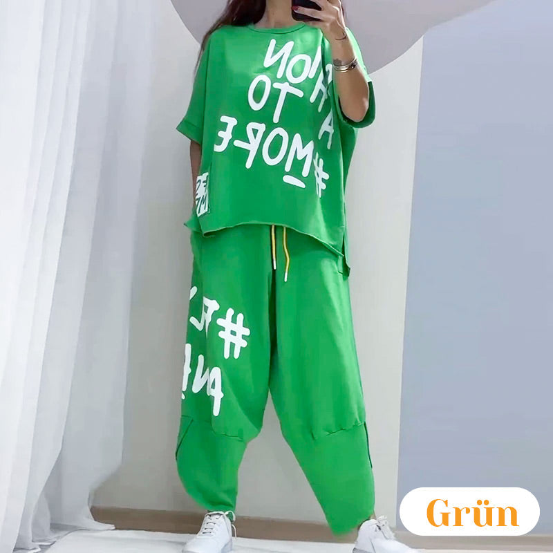 Zweiteiliges Freizeit-T-Shirt-Set