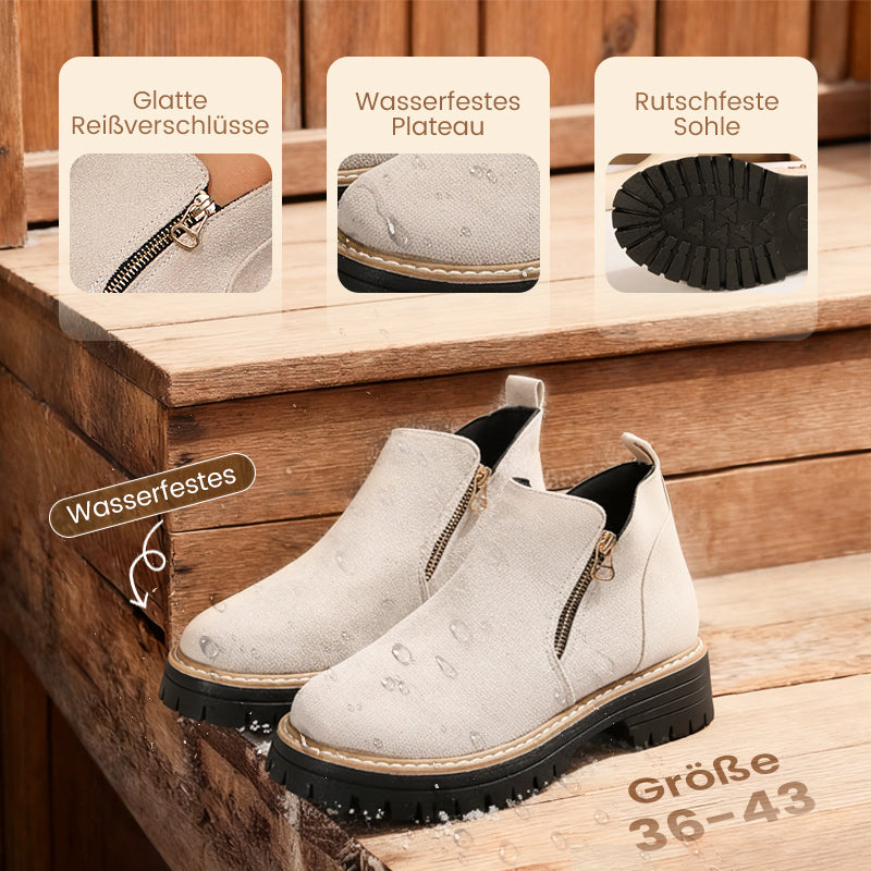 ⌛ Nur noch 3 Tage – 50 % auf alles! ⏰🥾Damenschuhe mit runder Spitze und Reißverschluss, für alle Fußformen geeignet