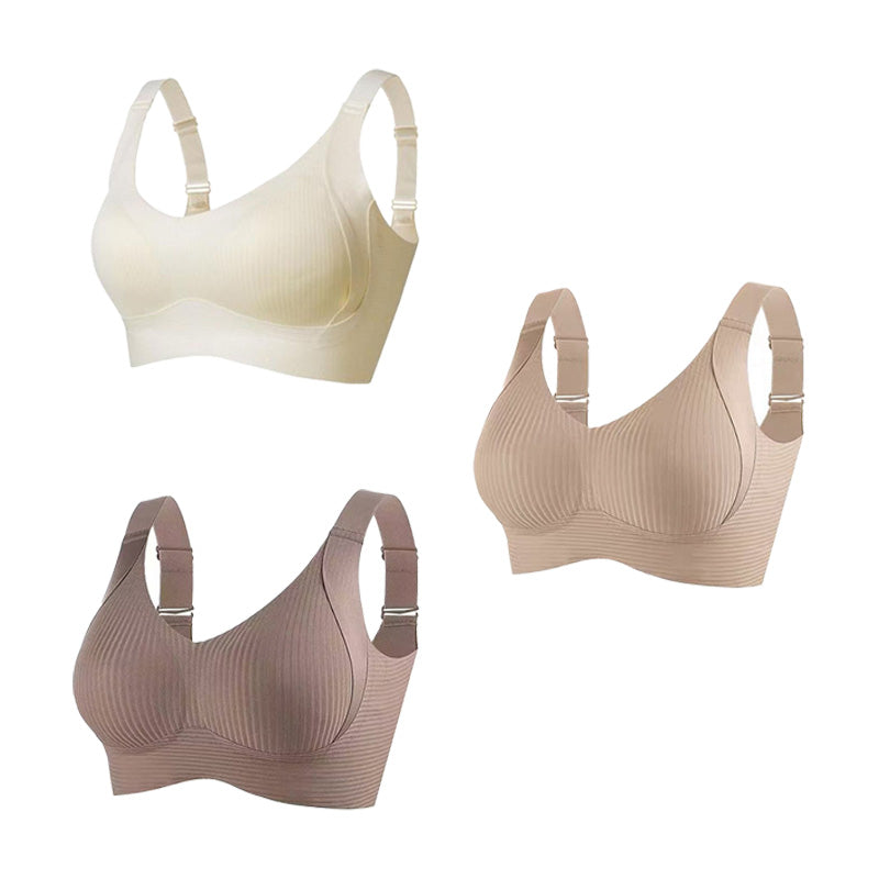 2-teiliges Set🎁 1 Kaufen, 1 Gratis 💕 Damen Rippenstrick Push-Up Verstellbarer Drahtloser BH
