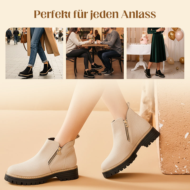 ⌛ Nur noch 3 Tage – 50 % auf alles! ⏰🥾Damenschuhe mit runder Spitze und Reißverschluss, für alle Fußformen geeignet