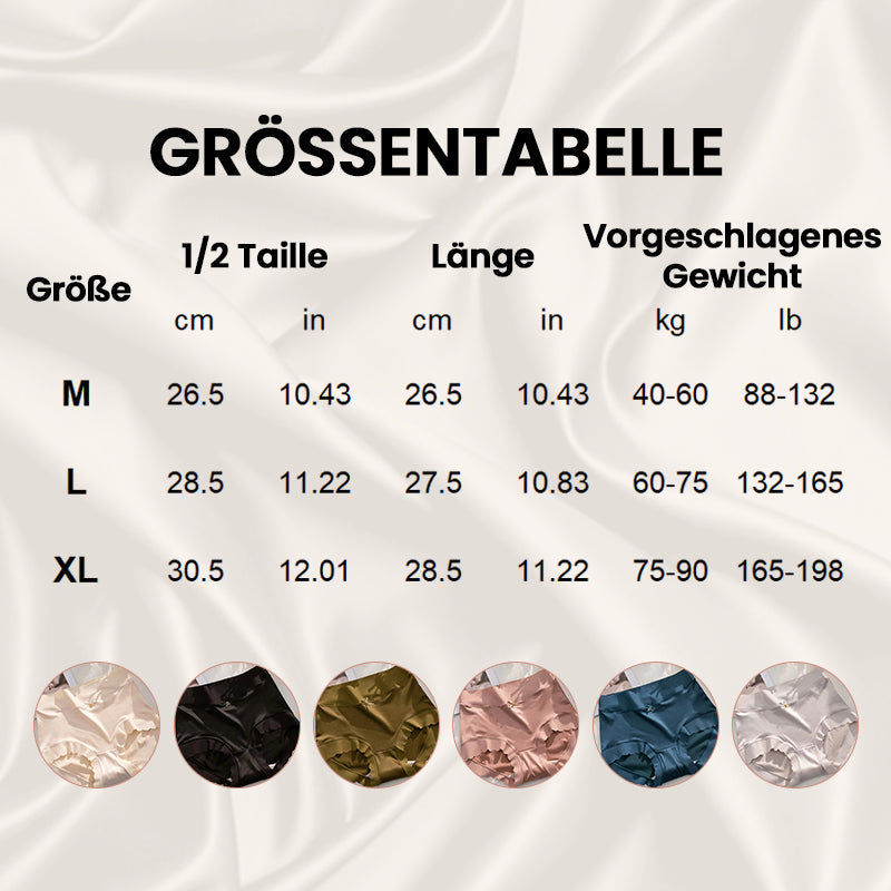 Antibakterielle, feuchtigkeitsabsorbierende, geruchsneutrale gynäkologische Seidenhöschen