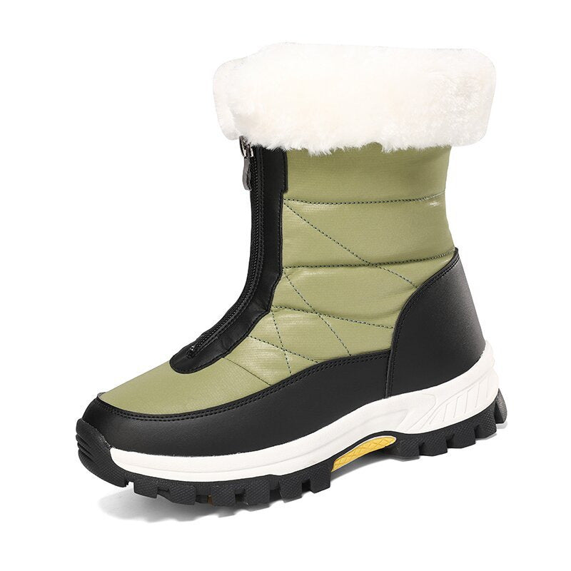 ⌛ Nur noch 3 Tage – 50 % auf alles! ⏰Rutschfeste, warme Schneestiefel mit Reißverschluss für Damen