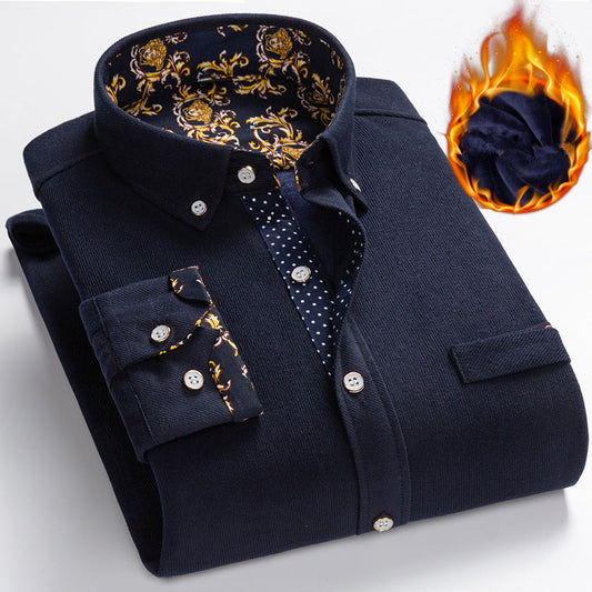 ✨ Herren Samtgewebe Hemd - Elegante Struktur mit Atmungsaktivem Tragekomfort für Business & Freizeit 🌟💼