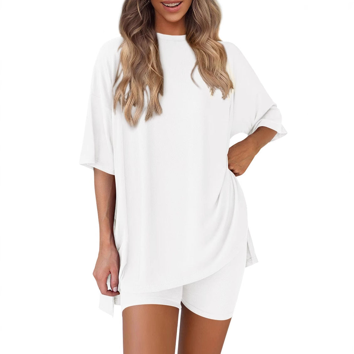 🌙Sommerangebot 50 % Rabatt💞 Bequemes, lockeres Zweiteiler-Set für Damen