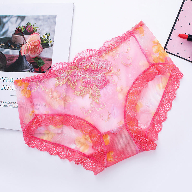 🔥Kauf 7, erhalte 7 gratis🔥 Antibakterielle Baumwollslip mit Spitzenstickerei