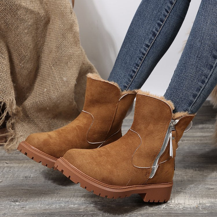 ❄️Damen-Winter-Fleece-Schneestiefel⚡Neu eingetroffen Sale-50 % Rabatt