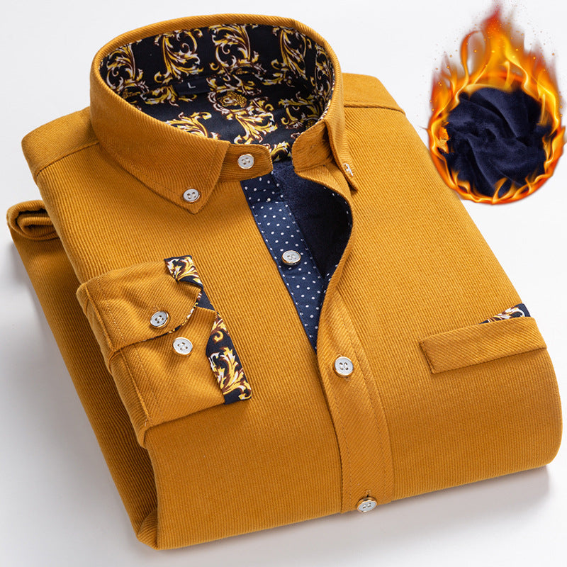 ✨ Herren Samtgewebe Hemd - Elegante Struktur mit Atmungsaktivem Tragekomfort für Business & Freizeit 🌟💼