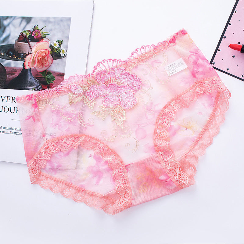 🔥Kauf 7, erhalte 7 gratis🔥 Antibakterielle Baumwollslip mit Spitzenstickerei