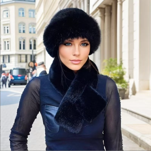 🧣👒Perfektes Set: Winterschal & Plüschmütze - Das Wärme-Duo für frostige Tage🎁