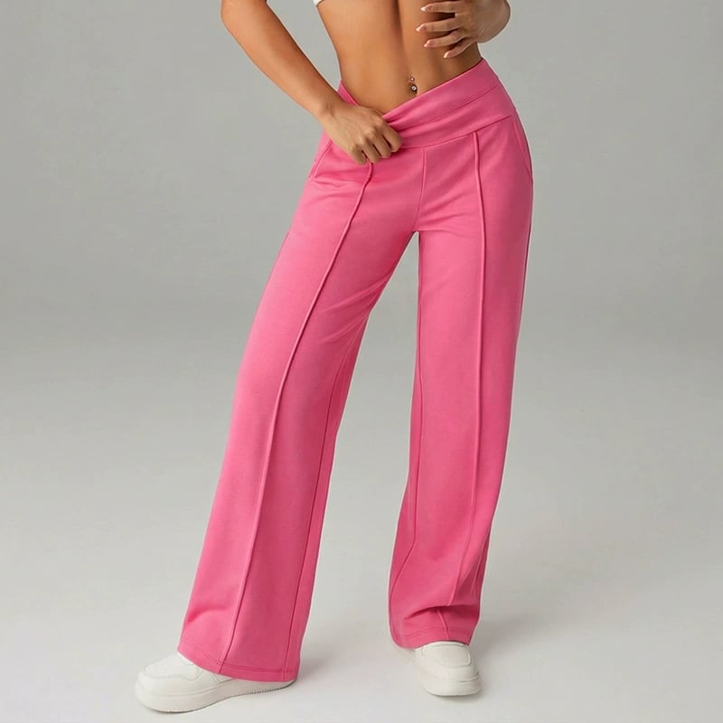 ⌛ Nur noch 3 Tage – 50 % auf alles! ⏰ 50.000+ VERKAUFT!💕 Damen-Unifarbene Weite Straight-Leg-Hose