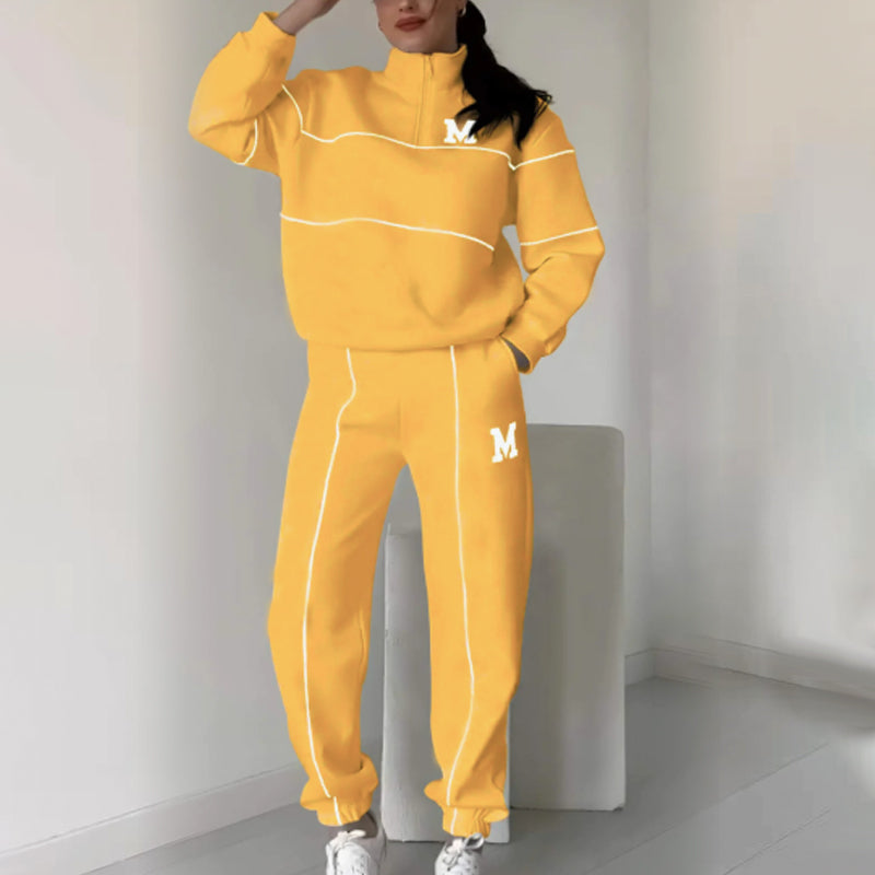 ⌛ Nur noch 3 Tage – 50 % auf alles! ⏰Lässiges Sweatshirt 2-teiliges Set mit Linie