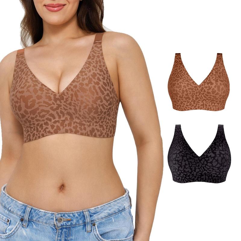 💗LAST-DAY-AKTION – 50 % RABATT💗Stilvoller, atmungsaktiver Alltags-BH mit Leopardenmuster