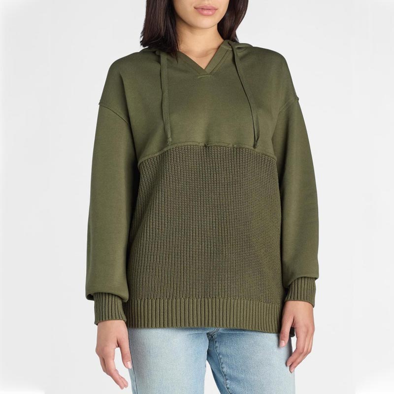 Einzigartiger und schicker Patchwork-Hoodie für Damen