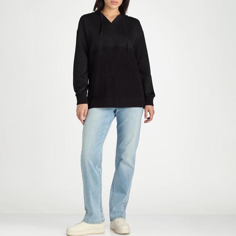Einzigartiger und schicker Patchwork-Hoodie für Damen
