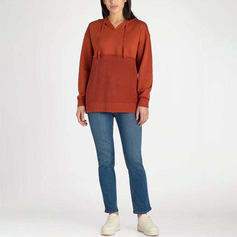 Einzigartiger und schicker Patchwork-Hoodie für Damen