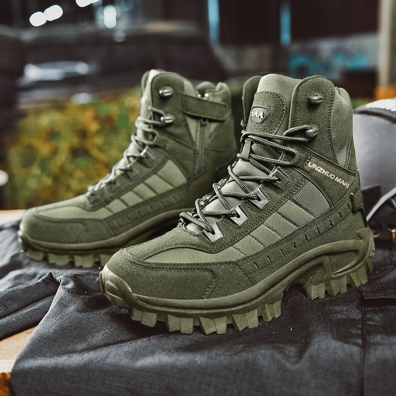 🔥High-Top-Outdoor-Wander- und Bergschuhe in großen Größen, Sport-Laufschuhe - wasserdicht und durchstichfest, langlebig