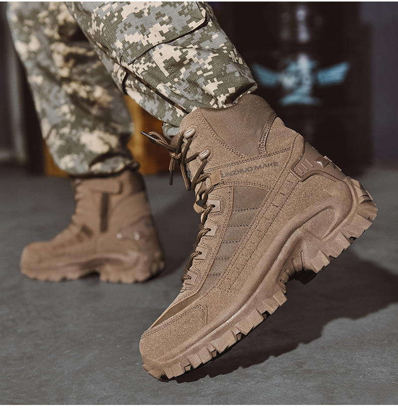 🔥High-Top-Outdoor-Wander- und Bergschuhe in großen Größen, Sport-Laufschuhe - wasserdicht und durchstichfest, langlebig