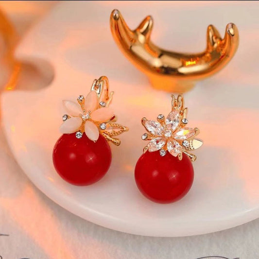 🔥Black-Friday-Mega-Angebot – 50 % Rabatt!🔥Zarte Blüten-Perlenohrringe 🍒