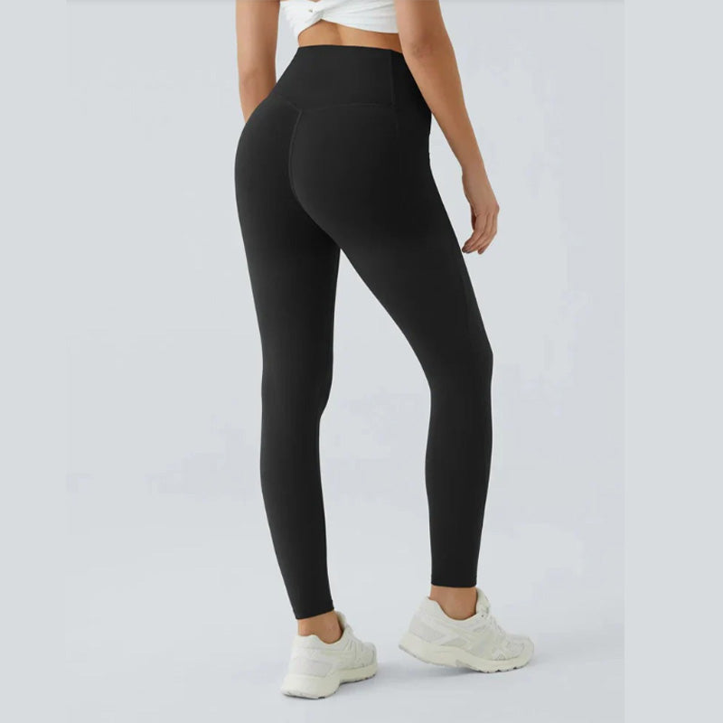 Figurformende High-Waist-Trainingsleggings zur Po-Lifting und Bauchweg mit Seitentasche
