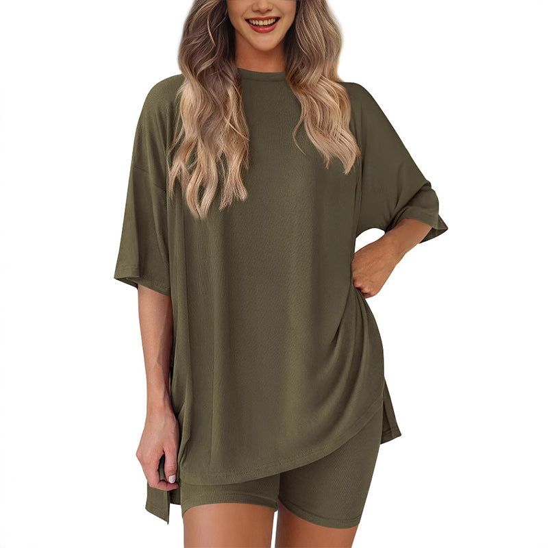 🌙Sommerangebot 50 % Rabatt💞 Bequemes, lockeres Zweiteiler-Set für Damen