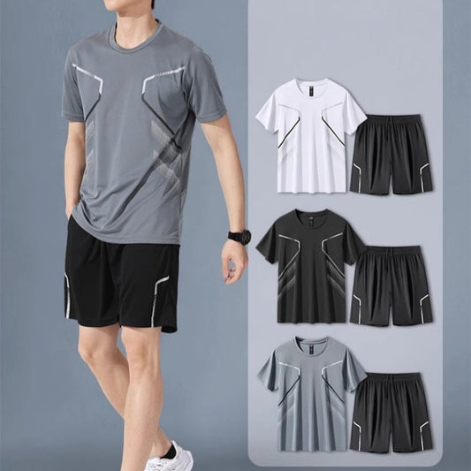 🔥🔥Schnelltrocknendes T-Shirt- und Shorts-Set für Herren