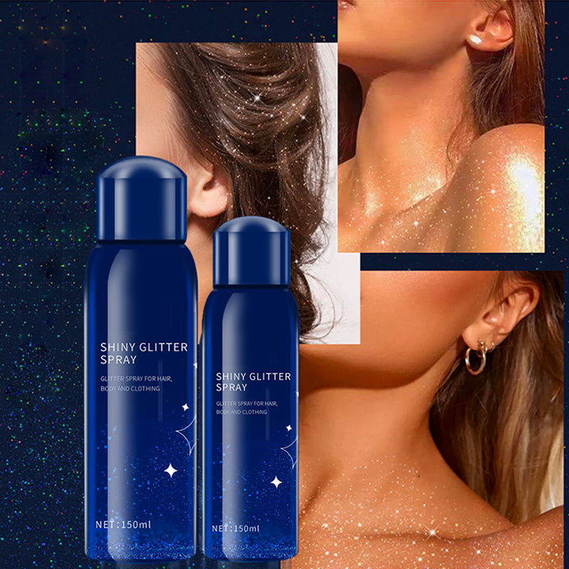 ✨🎪 Festival-taugliches BodyGlitzerspray: Langanhaltender Glanz (2er-Pack)