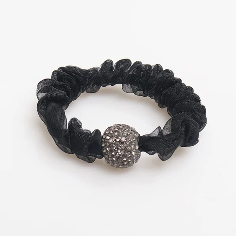 Elegante Strass-Steinchen Mesh Haargummis