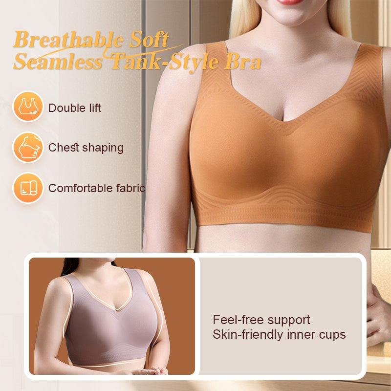 Nahtloser Komfort-BH im Tanktop-Stil – atmungsaktiv & weich, ideal für jeden Tag