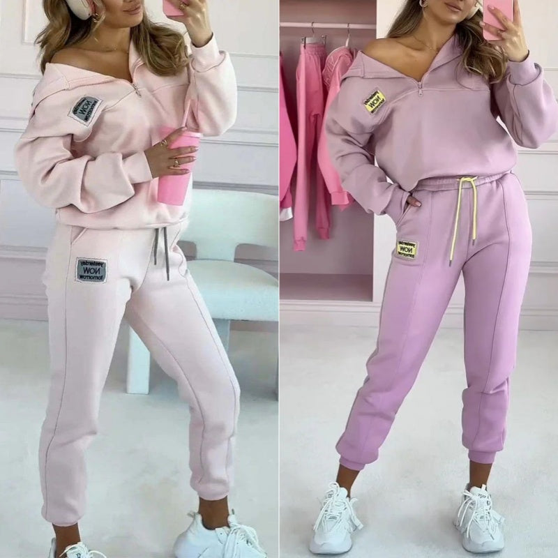 Zweiteiler mit stylischem Hoodie und verkürzter Hose