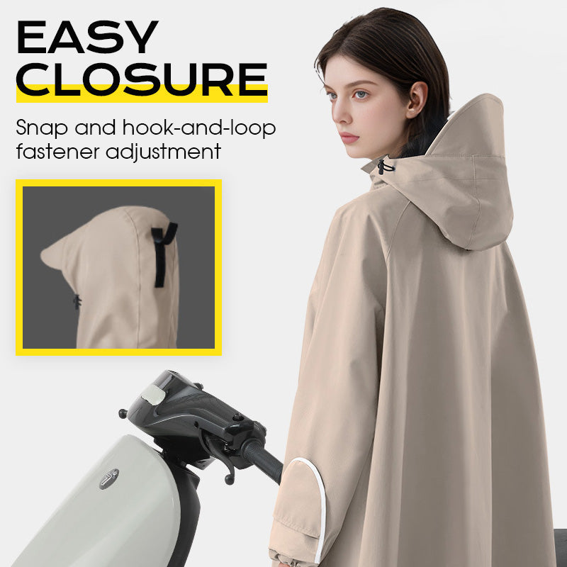 🌧️Übergroßer E-Bike Regenponcho mit Kapuze - Unisex Design für alle Fahrer