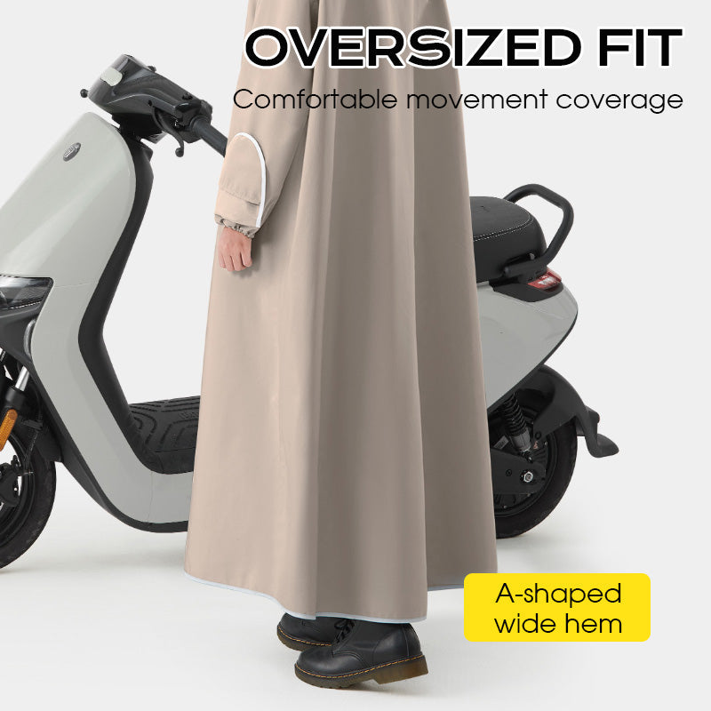 🌧️Übergroßer E-Bike Regenponcho mit Kapuze - Unisex Design für alle Fahrer