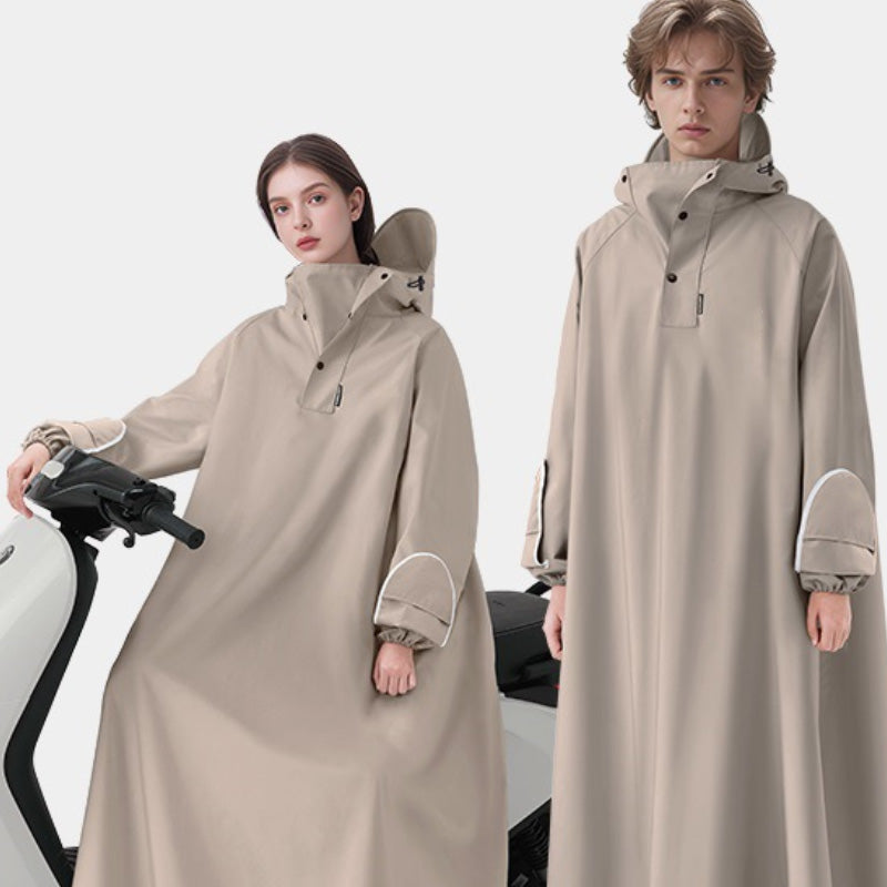 🌧️Übergroßer E-Bike Regenponcho mit Kapuze - Unisex Design für alle Fahrer