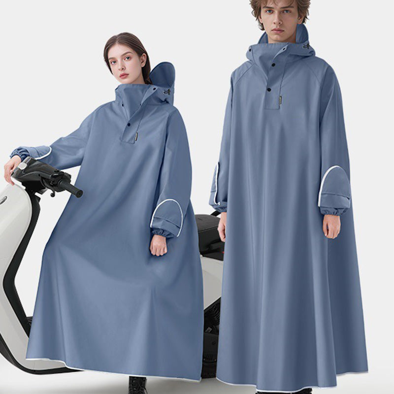🌧️Übergroßer E-Bike Regenponcho mit Kapuze - Unisex Design für alle Fahrer